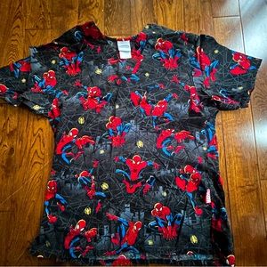 Women’s Spider-Man Scrub Top